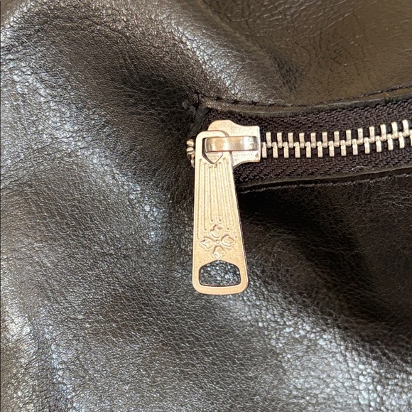 Patricia Nash Black Leather Braided Stitch Marcellina Hobo Bag Tassel Purse - Picture 7 of 16